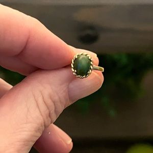 14kgold and jade ring size 5.5